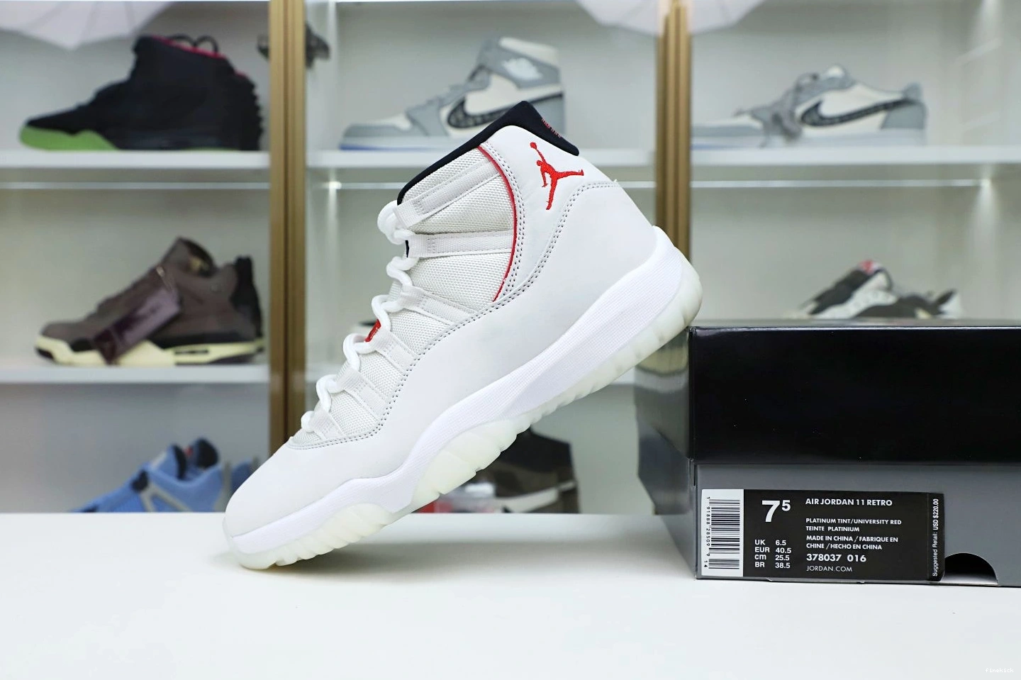 RETRO PLATINUM JORDAN AIR XI 11 TINT 0914